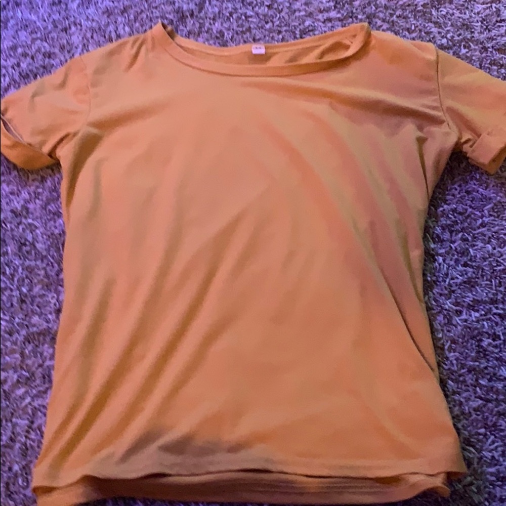 Mustard yellow shirt